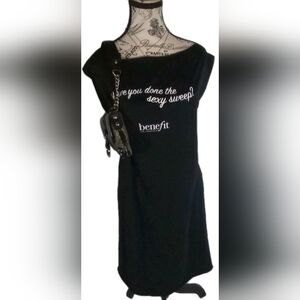 Vintage Benefit Cosmetics "Sexy Sweep" T-Shirt American Apparel XL Black Y2K